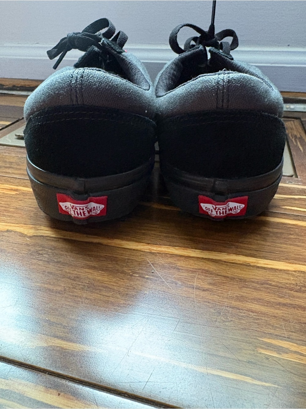 Vans Black and Charcoal Low-Top Skate Sneakers - Picture 5 of 7